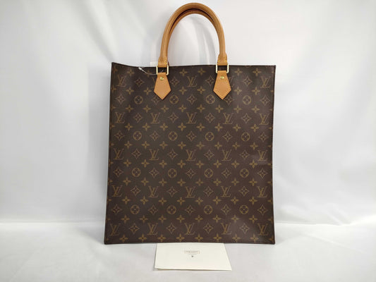 LOUIS VUITTON Monogram Sac Plat Tote Bag