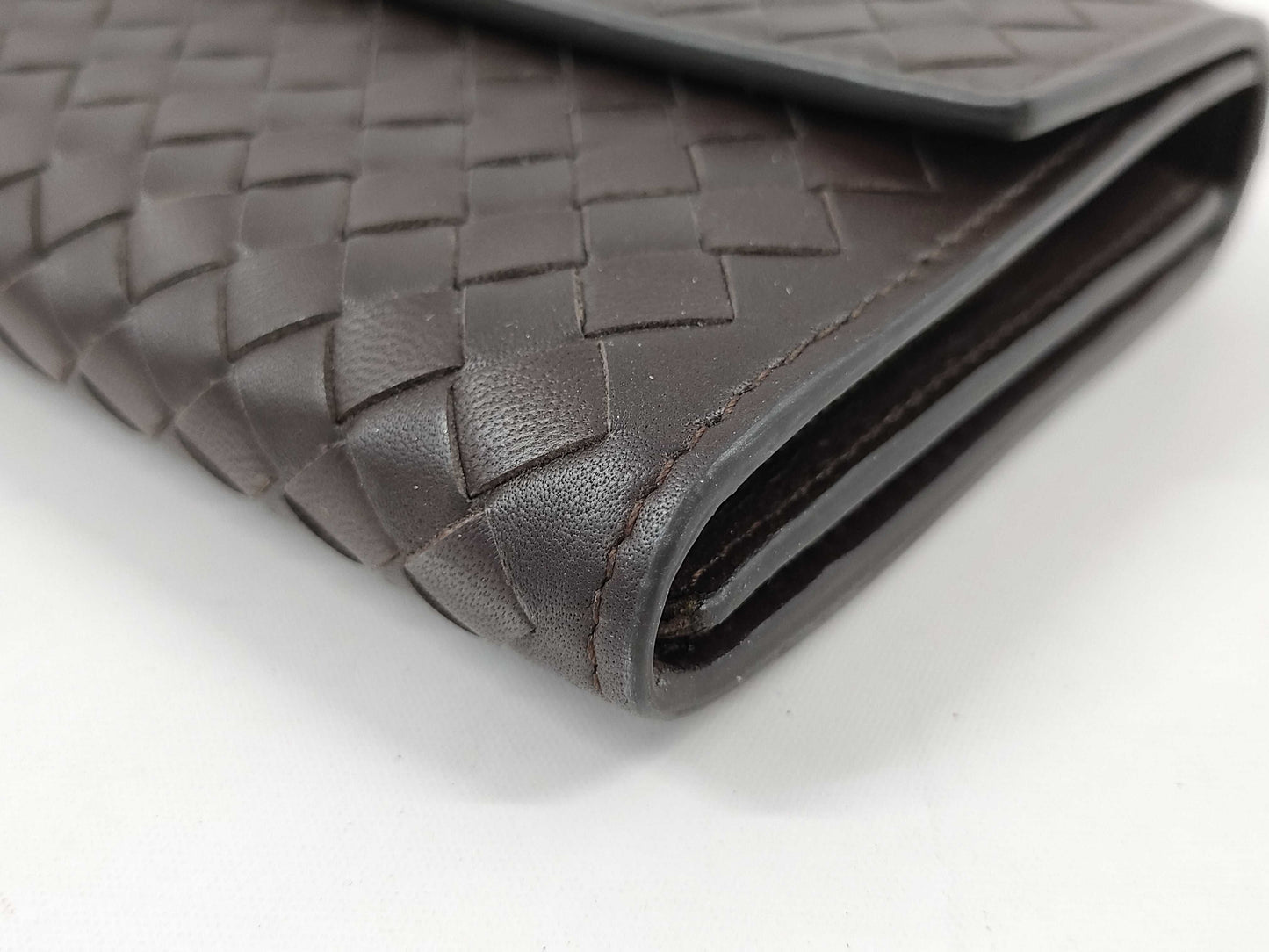 BOTTEGA VENETA Flap/Intrecciato Long Wallet