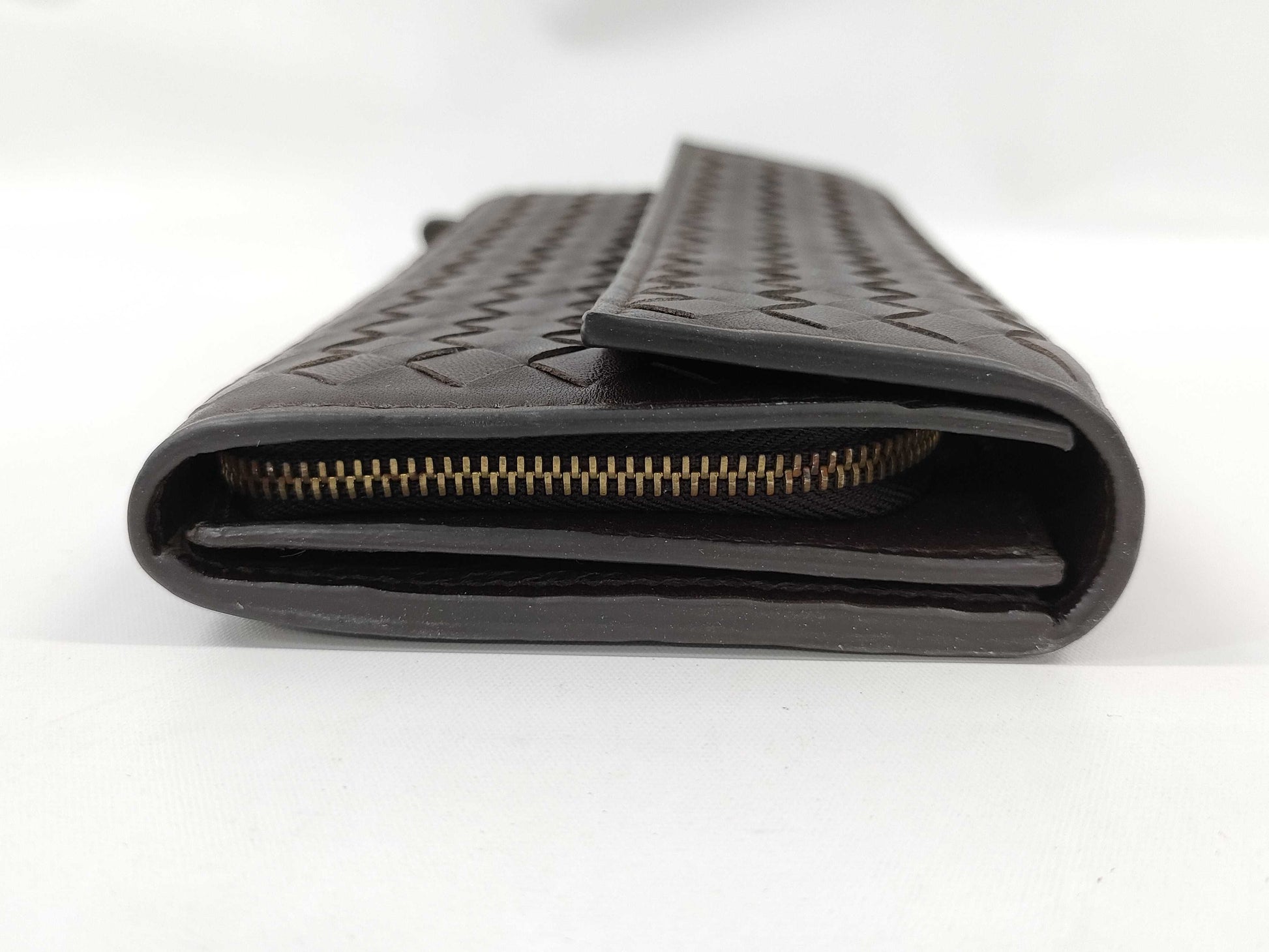 BOTTEGA VENETA Flap/Intrecciato Long Wallet