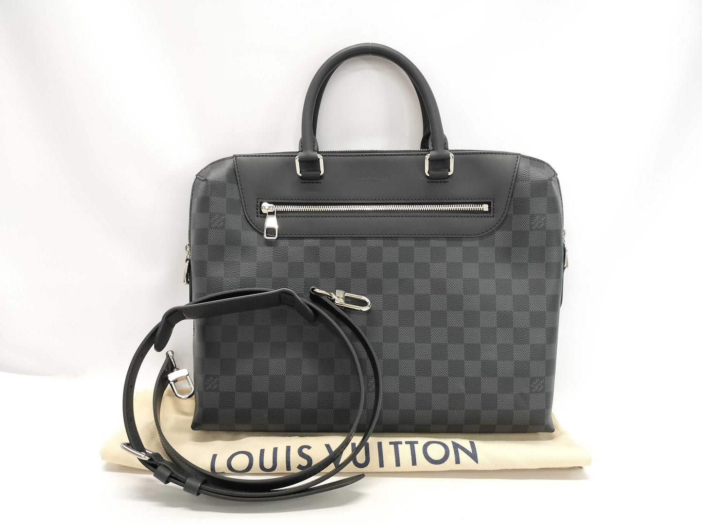 LOUIS VUITTON Damier Graphite n48260 Business Bag