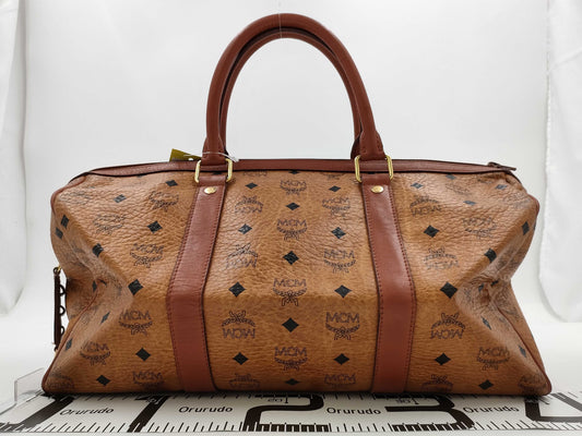 MCM Mini Boston Bag Brown Handbag