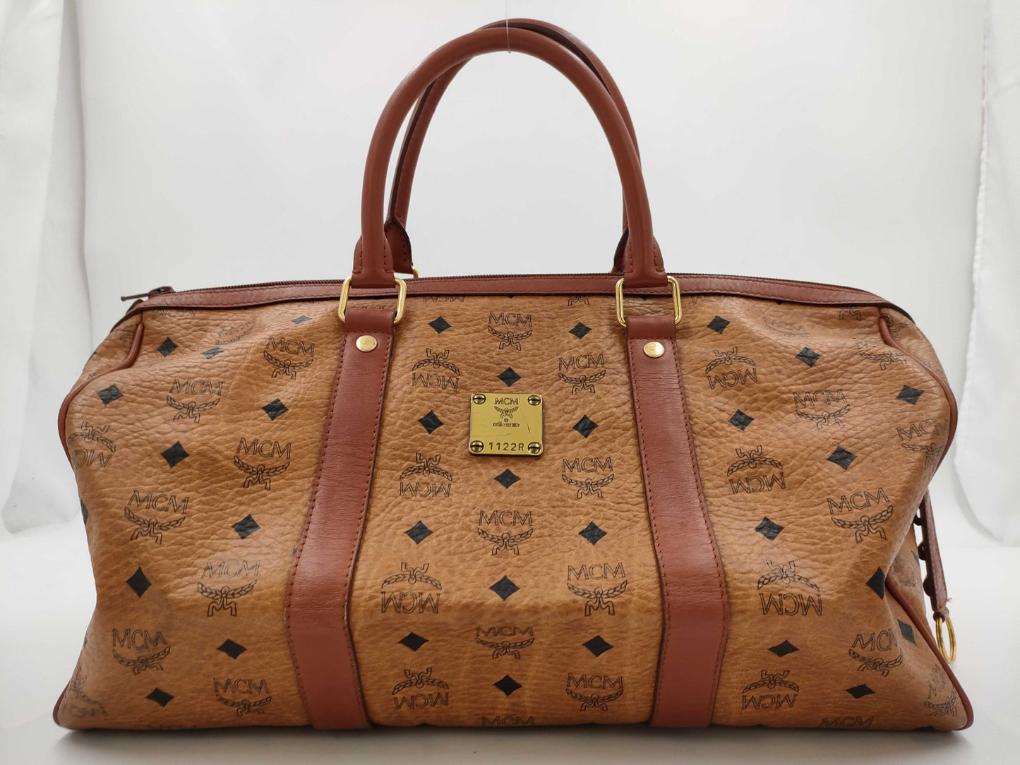 MCM Mini Boston Bag Brown Handbag