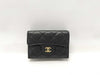 CHANEL Caviar Skin Compact Tri-Fold Wallet, Unused, Stored, with Seal