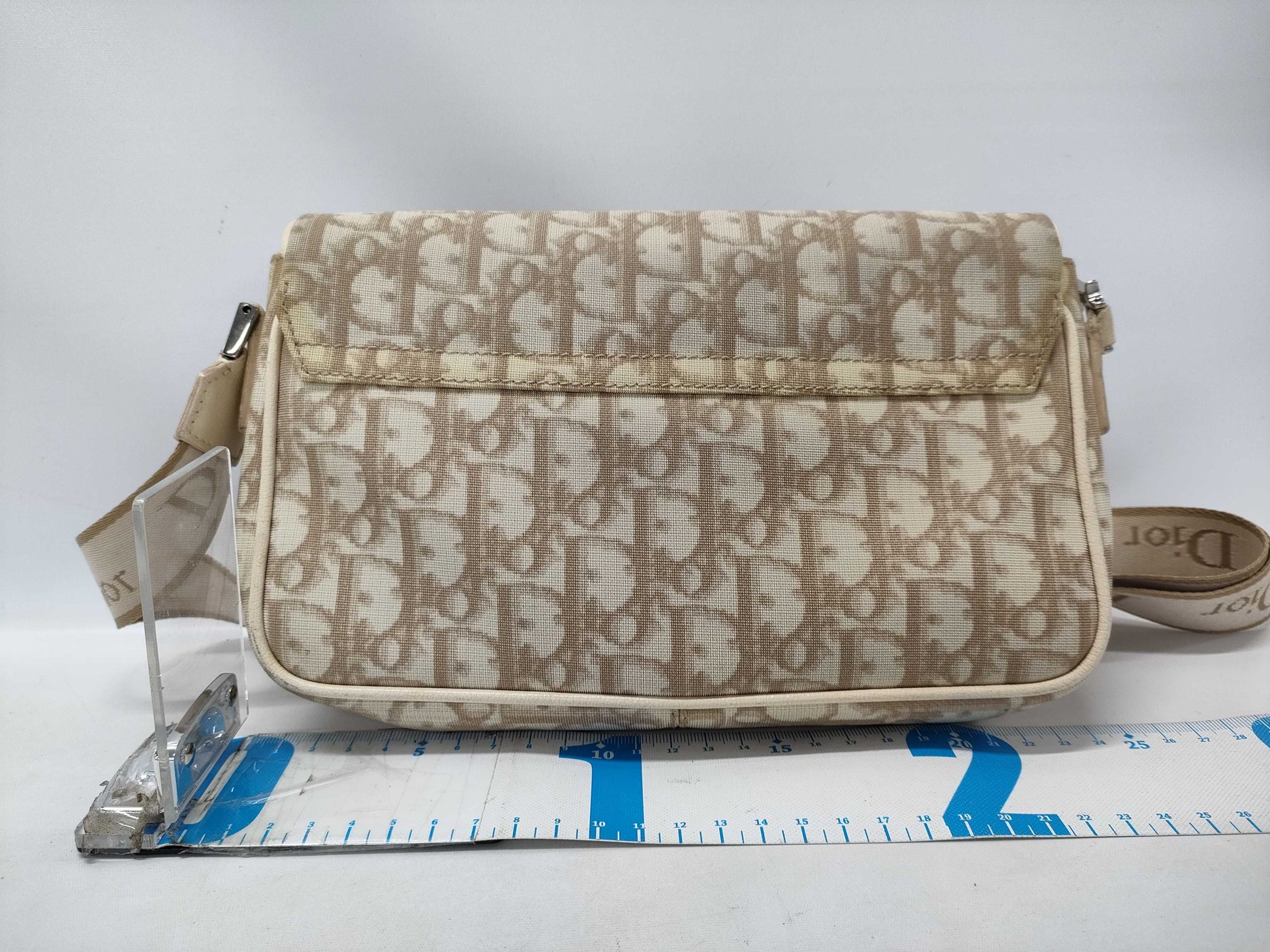 Dior Trotter PVC Floral Print Shoulder Bag