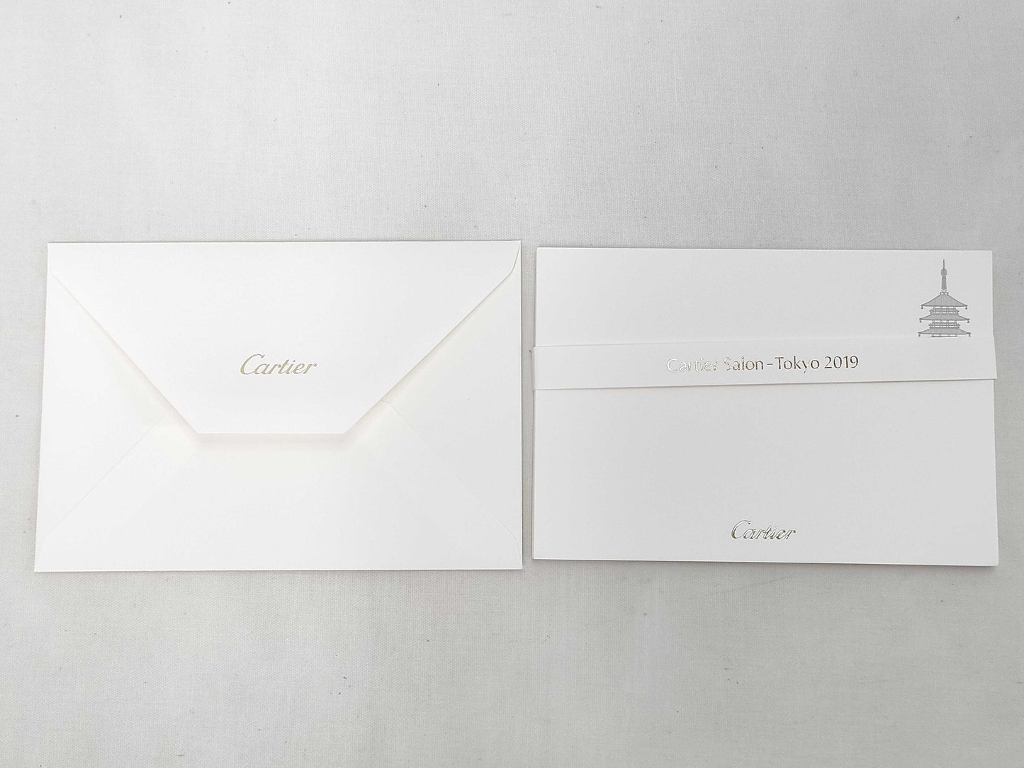 Cartier Jewelry Case/Letter Set etc. 3-Piece Box