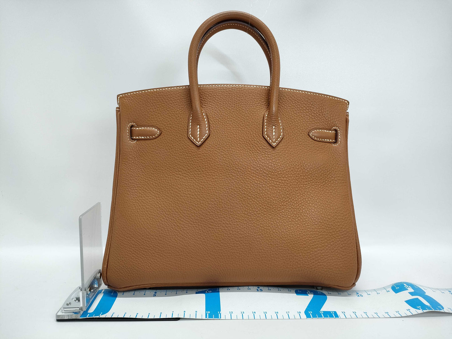 HERMES Birkin 25 Togo with sterling silver hardware, H handbag