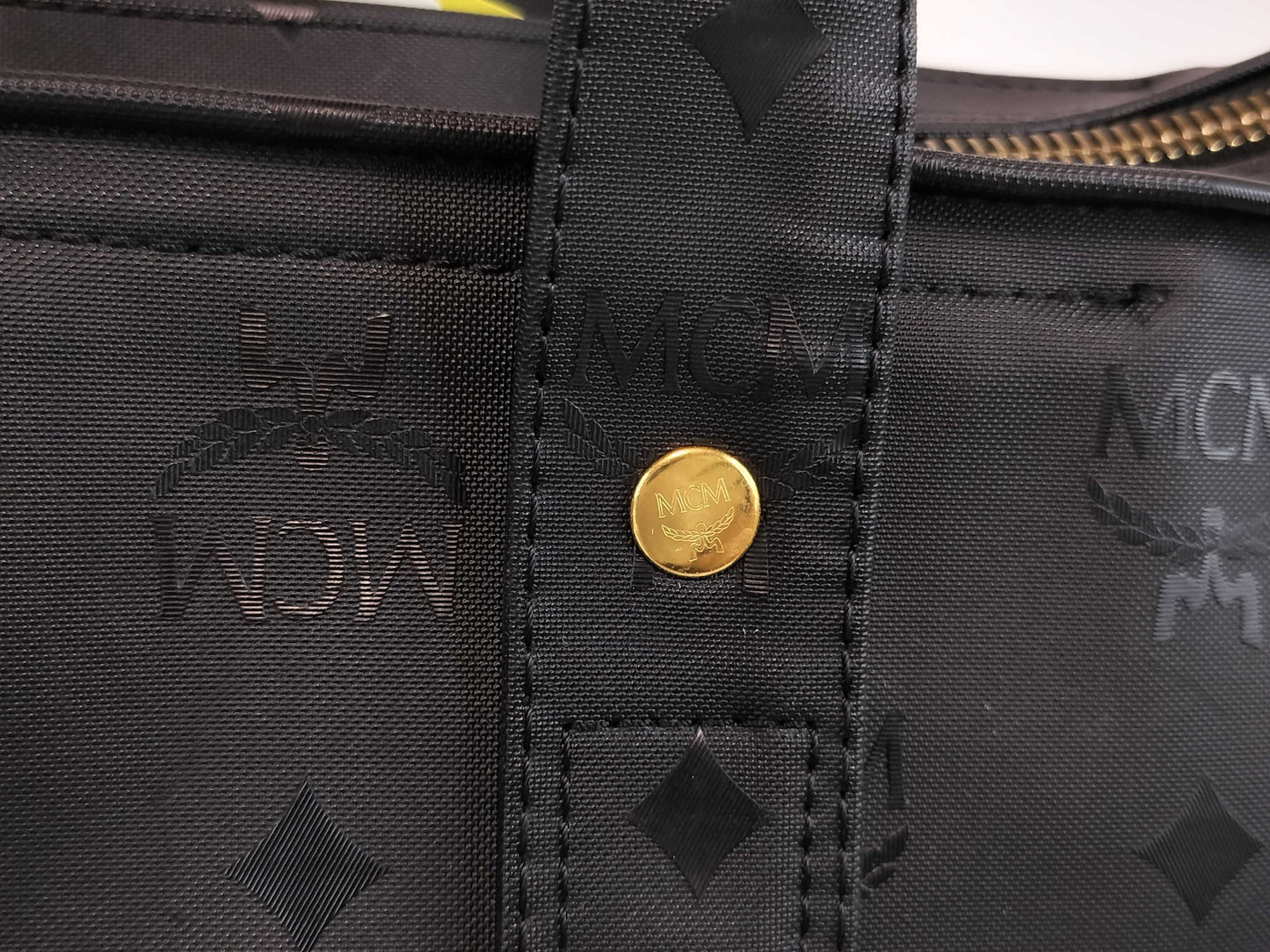 MCM PVC Tote Bag Black Tote Bag