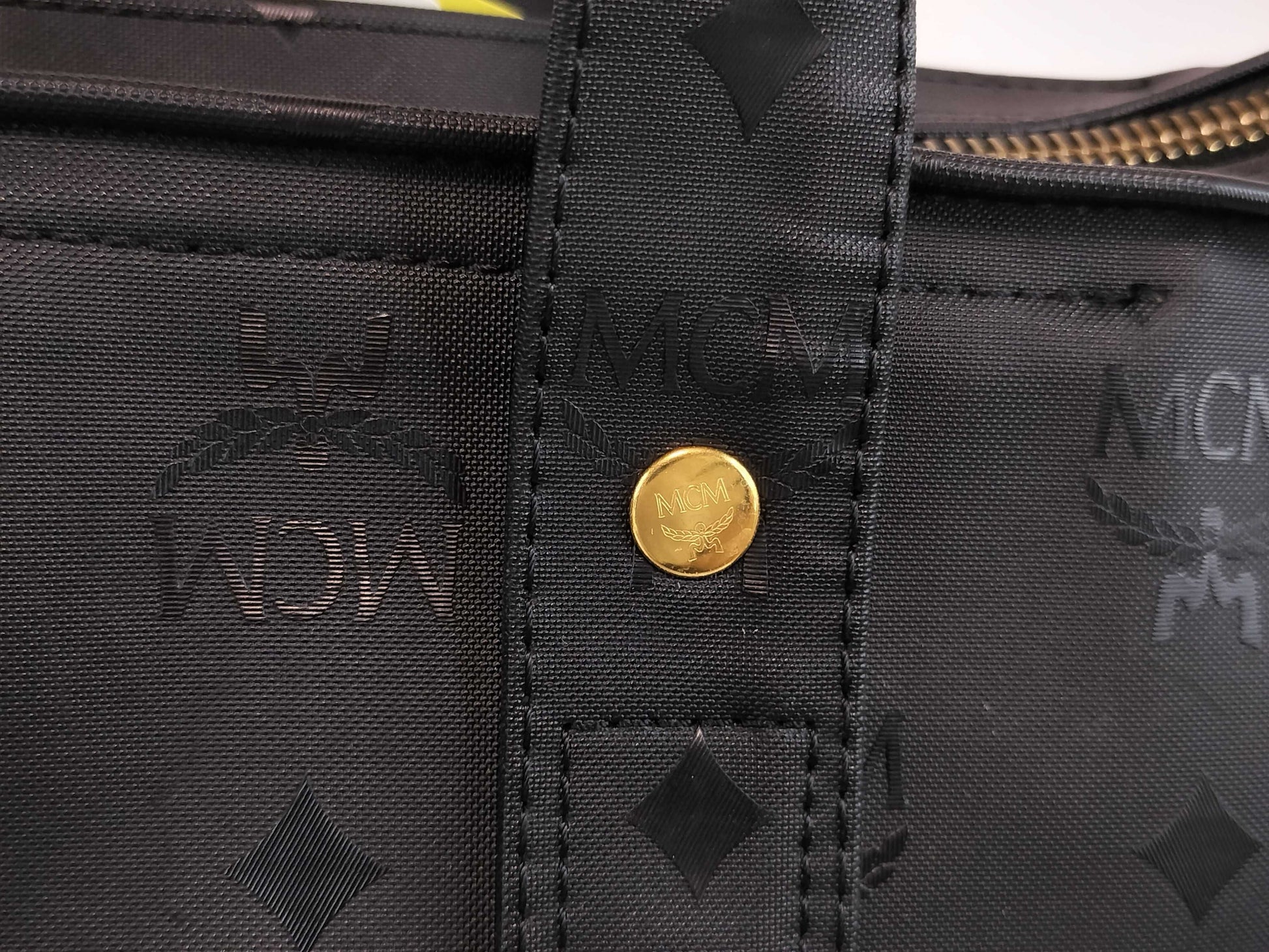 MCM PVC Tote Bag Black Tote Bag