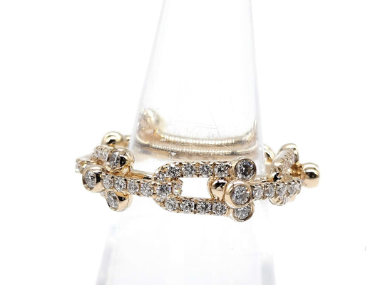 Tiffany&Co. Hardware D1.32ct PG Au750 8.0g Ring