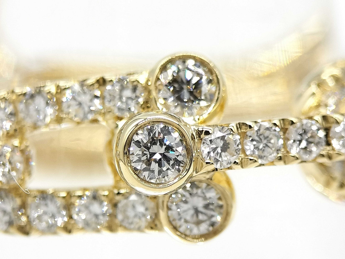 Tiffany&Co. Hardware D1.32ct YG Au750 8.1g Ring