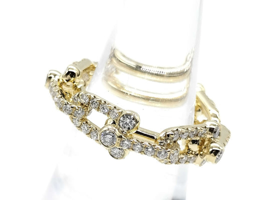 Tiffany&Co. Hardware D1.32ct YG Au750 8.1g Ring