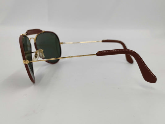 RayBan Leather Teardrop Sunglasses