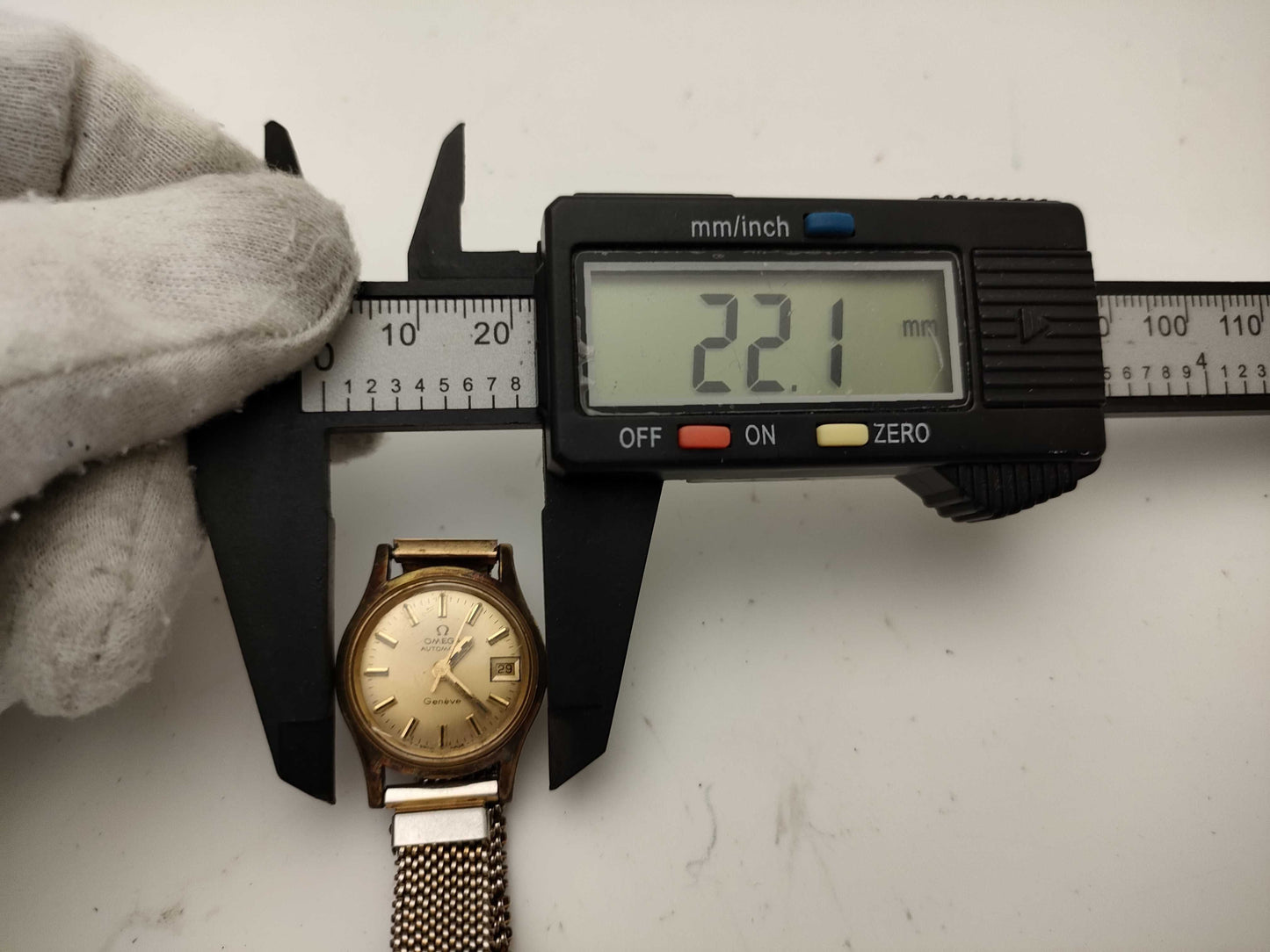 OMEGA Geneva Gold Dial Women's Watch with Non-Original Strap