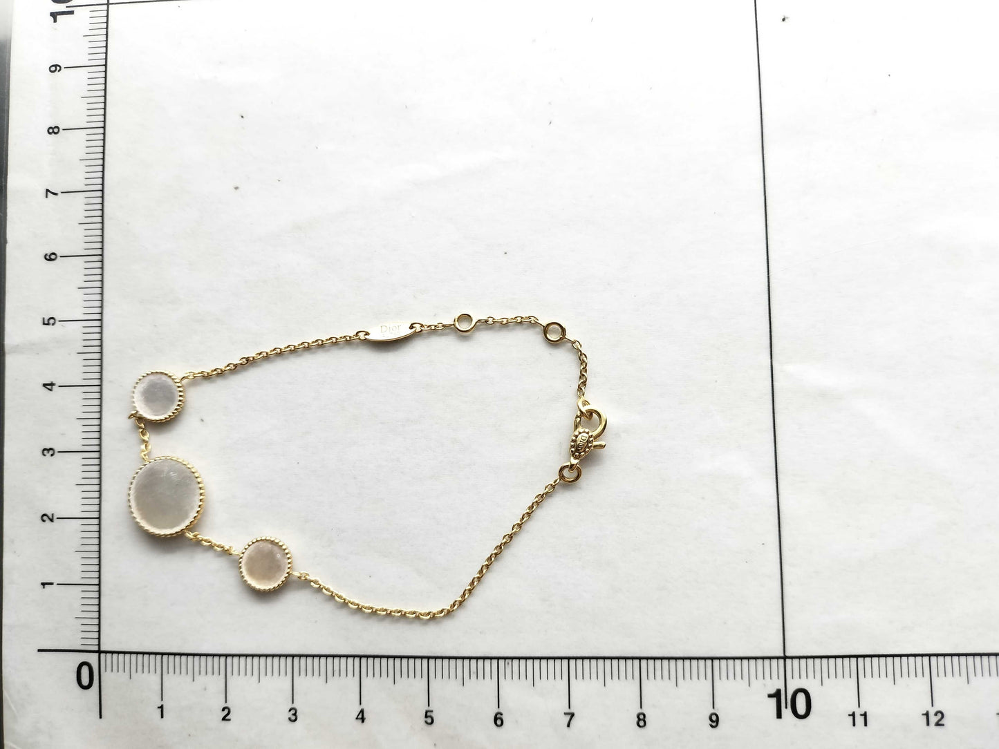 Dior Rose des Vents Diamond Shell Bracelet in Yellow Gold and Au750, 3.9g