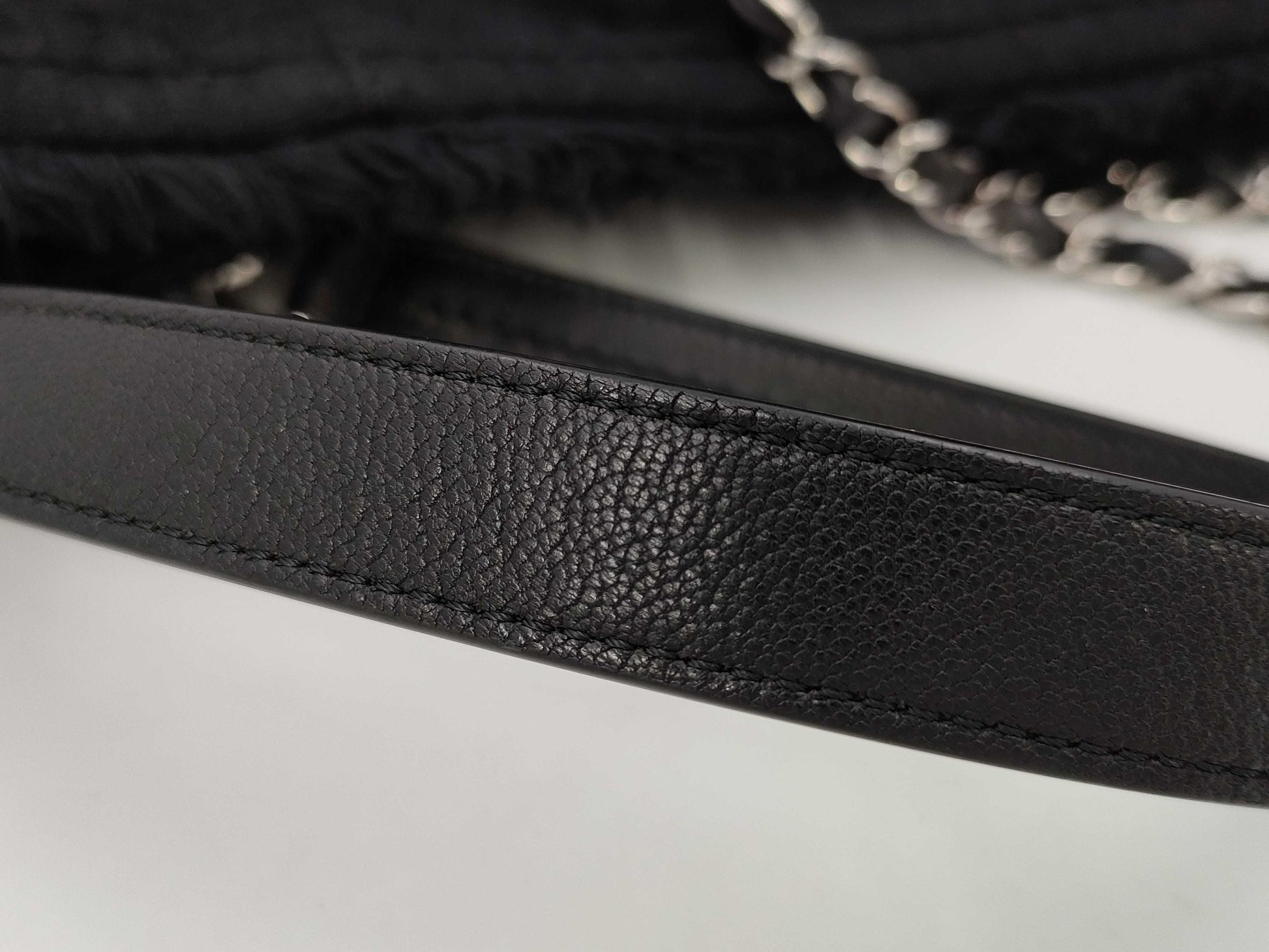 CHANEL Deca Coco 2-way Chain Tote Denim Tote Bag