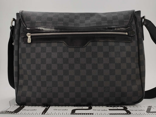 LOUIS VUITTON Damier Graphite Daniel MM Shoulder Bag