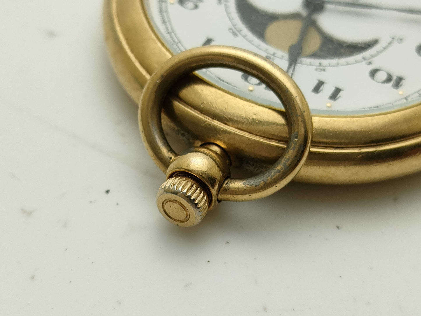 SEIKO Alba V338-0010 Success Moon Phase Pocket Watch