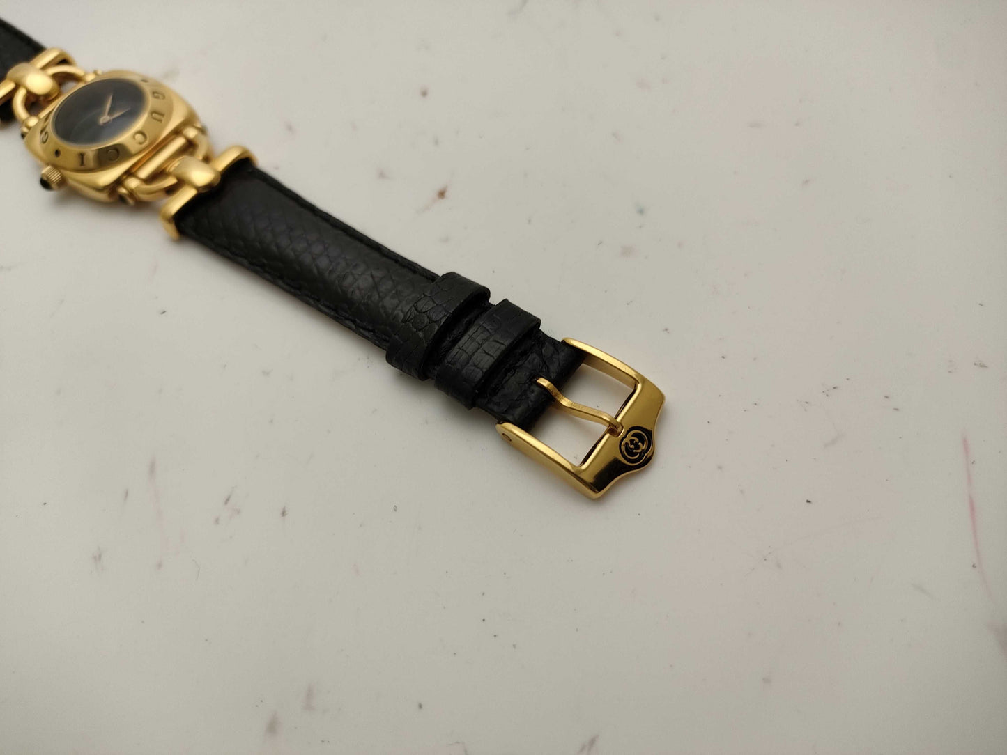 GUCCI 6300L Black Dial Horsebit Women's Watch