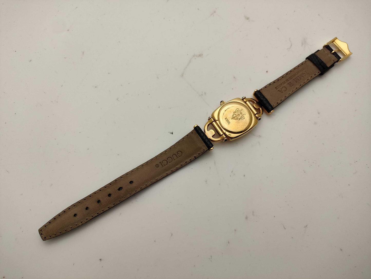 GUCCI 6300L Black Dial Horsebit Women's Watch