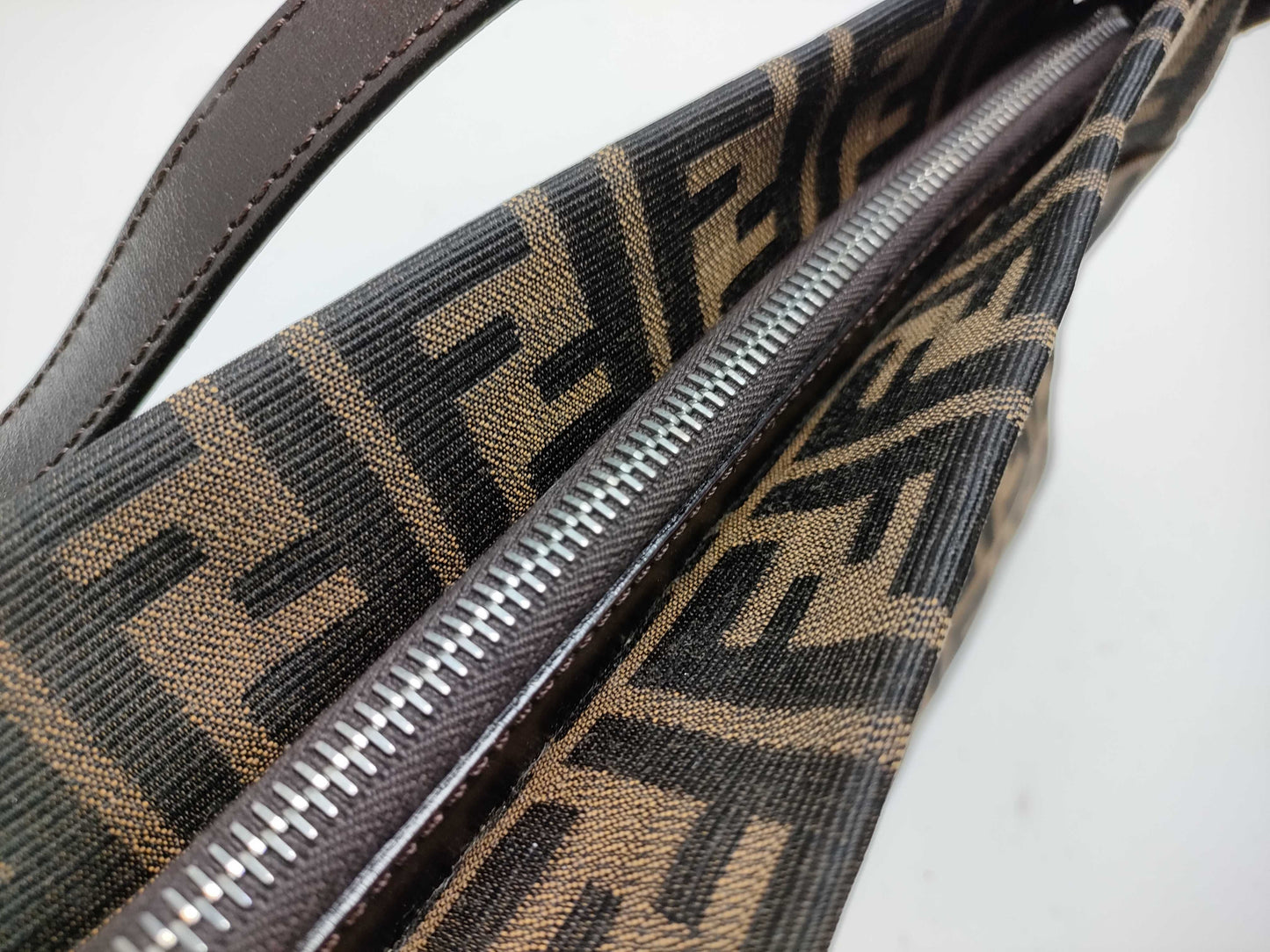 FENDI Zucca pattern Mamma hardware Baguette one-shoulder bag shoulder bag
