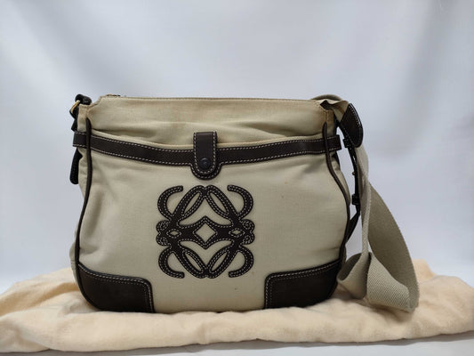 LOEWE Canvas Tote Shoulder Bag