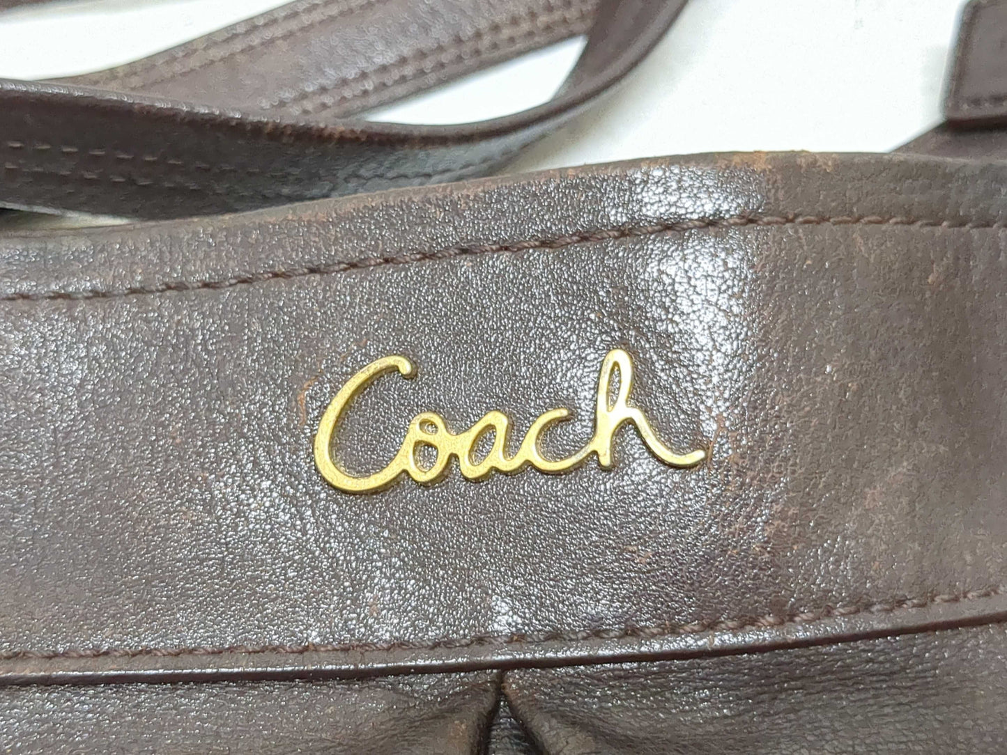 (10463_0064) COACH Leather Bag *4-piece set Tote Bag