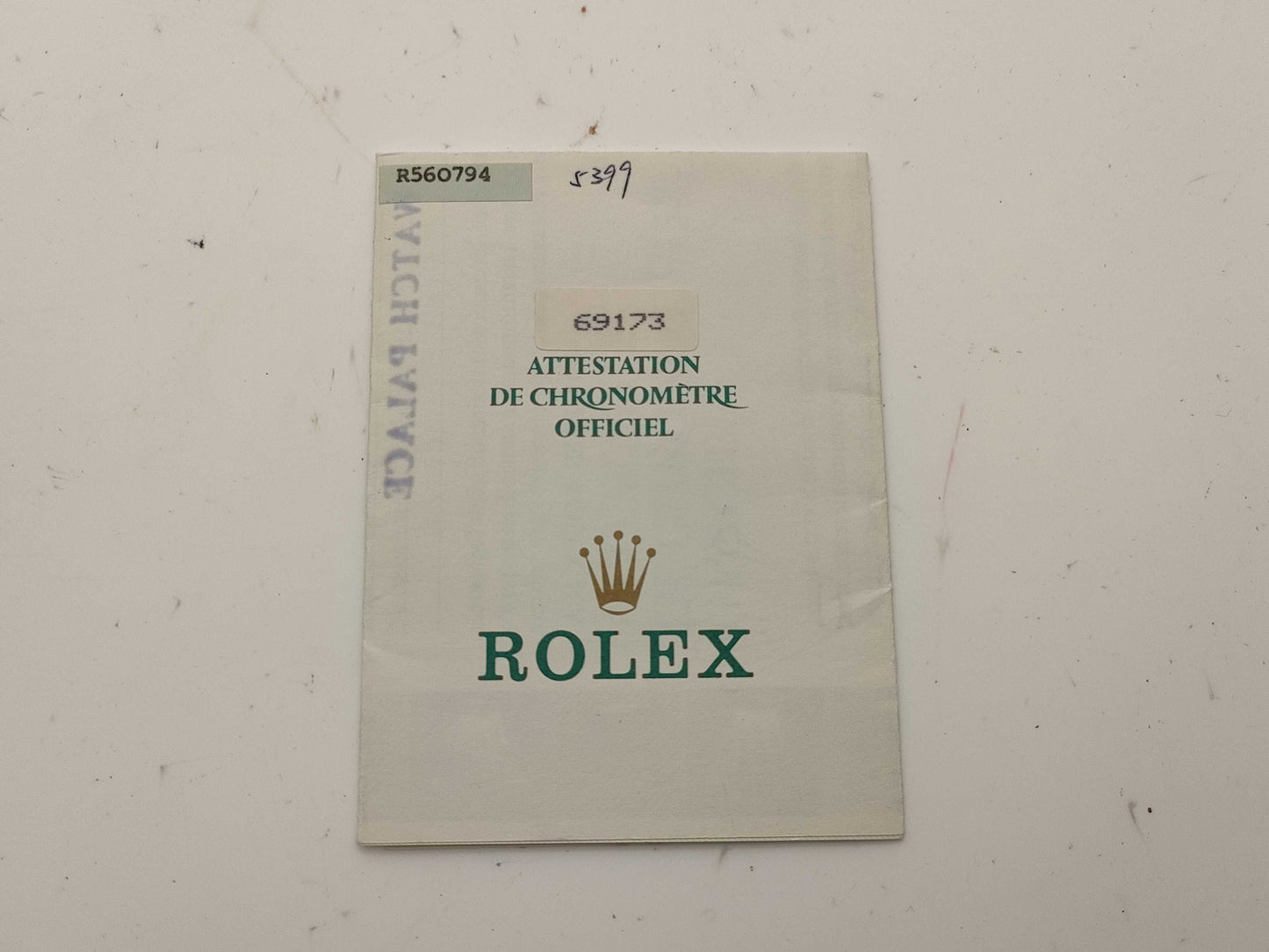 ROLEX Paper Gallery 69173 Other Accessories
