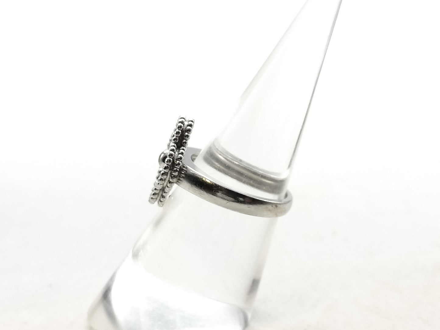 Van Cleef&Arpels Vintage Alhambra #50 Diamond WG Au750 6.3g Ring