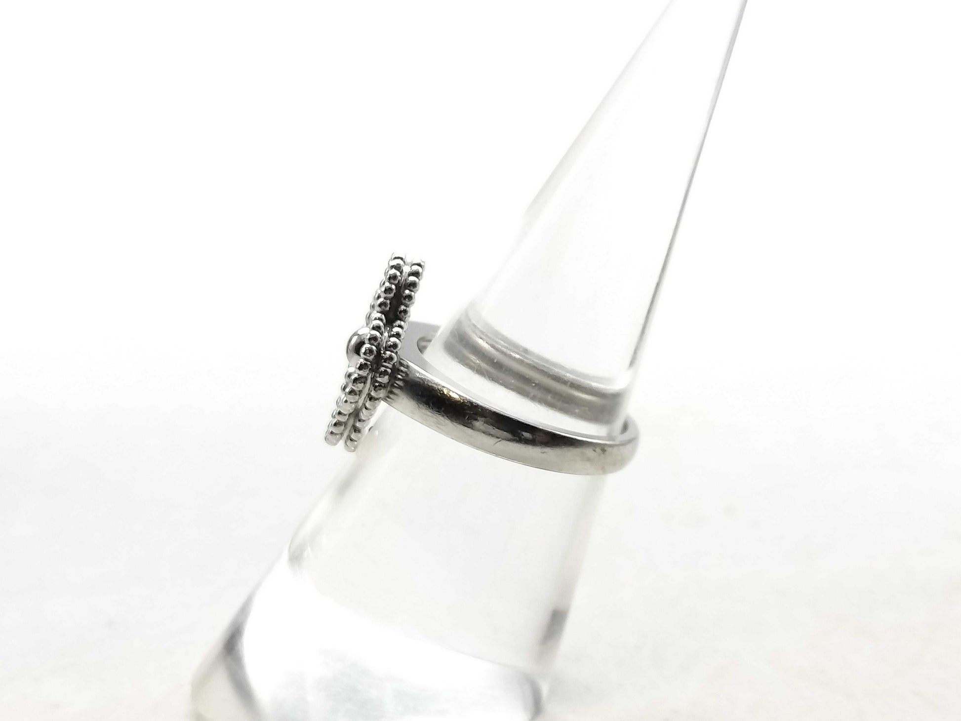 Van Cleef&Arpels Vintage Alhambra #50 Diamond WG Au750 6.3g Ring