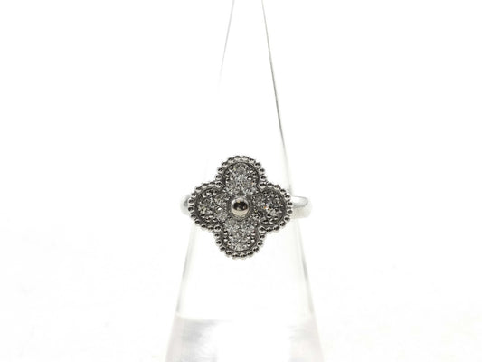 Van Cleef&Arpels Vintage Alhambra #50 Diamond WG Au750 6.3g Ring