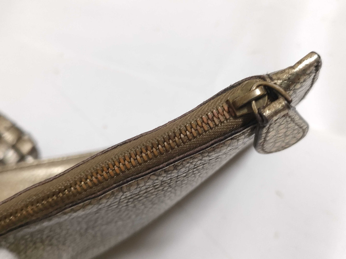 (10460_0286) BOTTEGA VENETA Intrecciato CavaMM Gold Handbag