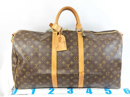 LOUIS VUITTON Monogram M41414 Keepall Bandouliere 55 Boston Bag