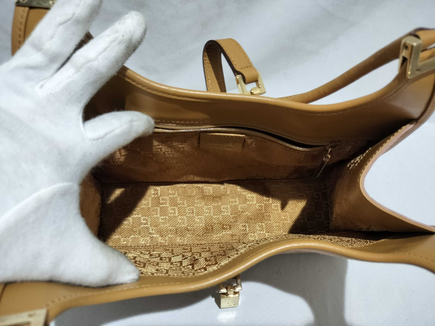 GUCCI Jackie Velour Handbag
