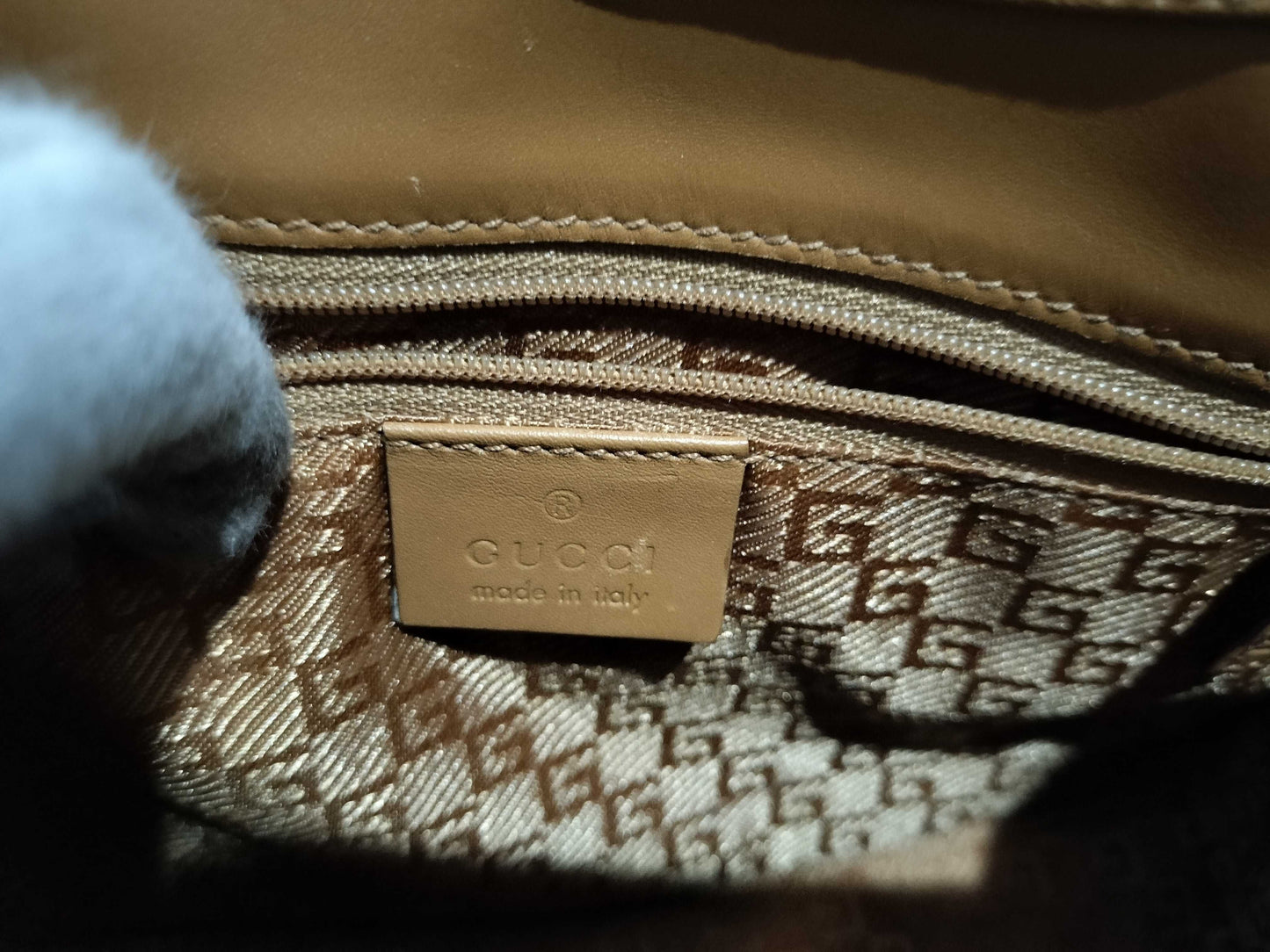 GUCCI Jackie Velour Handbag