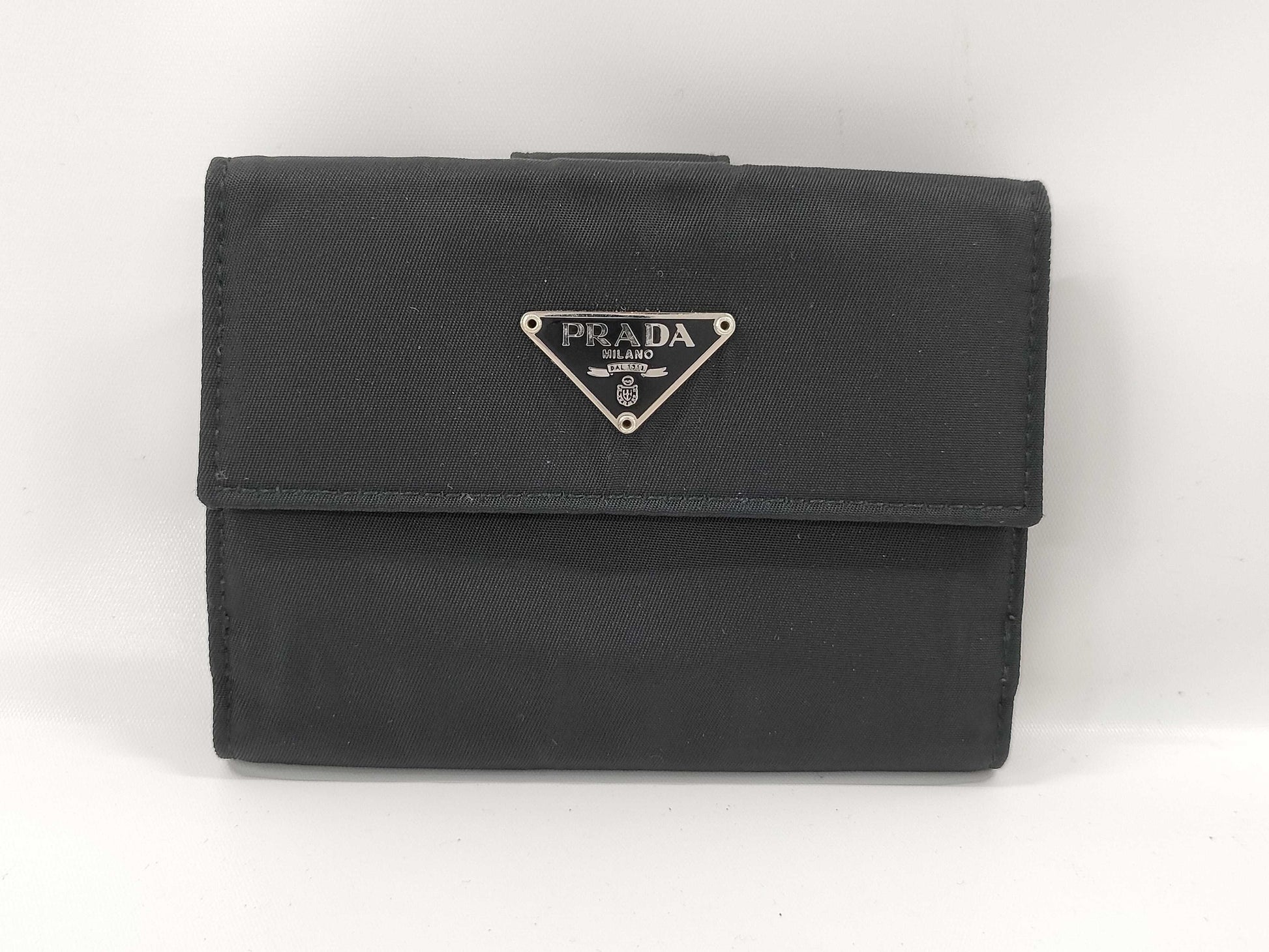 PRADA nylon folding wallet