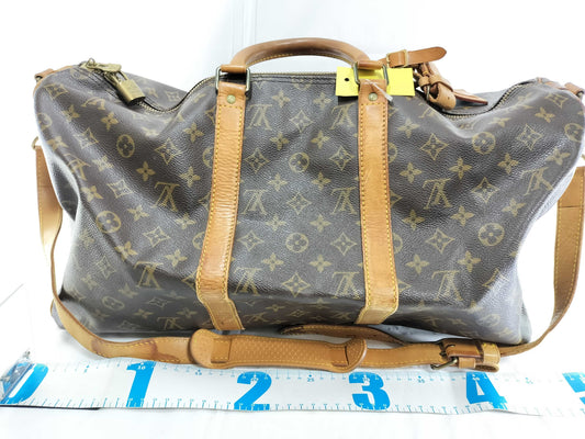 LOUIS VUITTON Monogram M41416 Keepall Bandouliere 50 Boston Bag