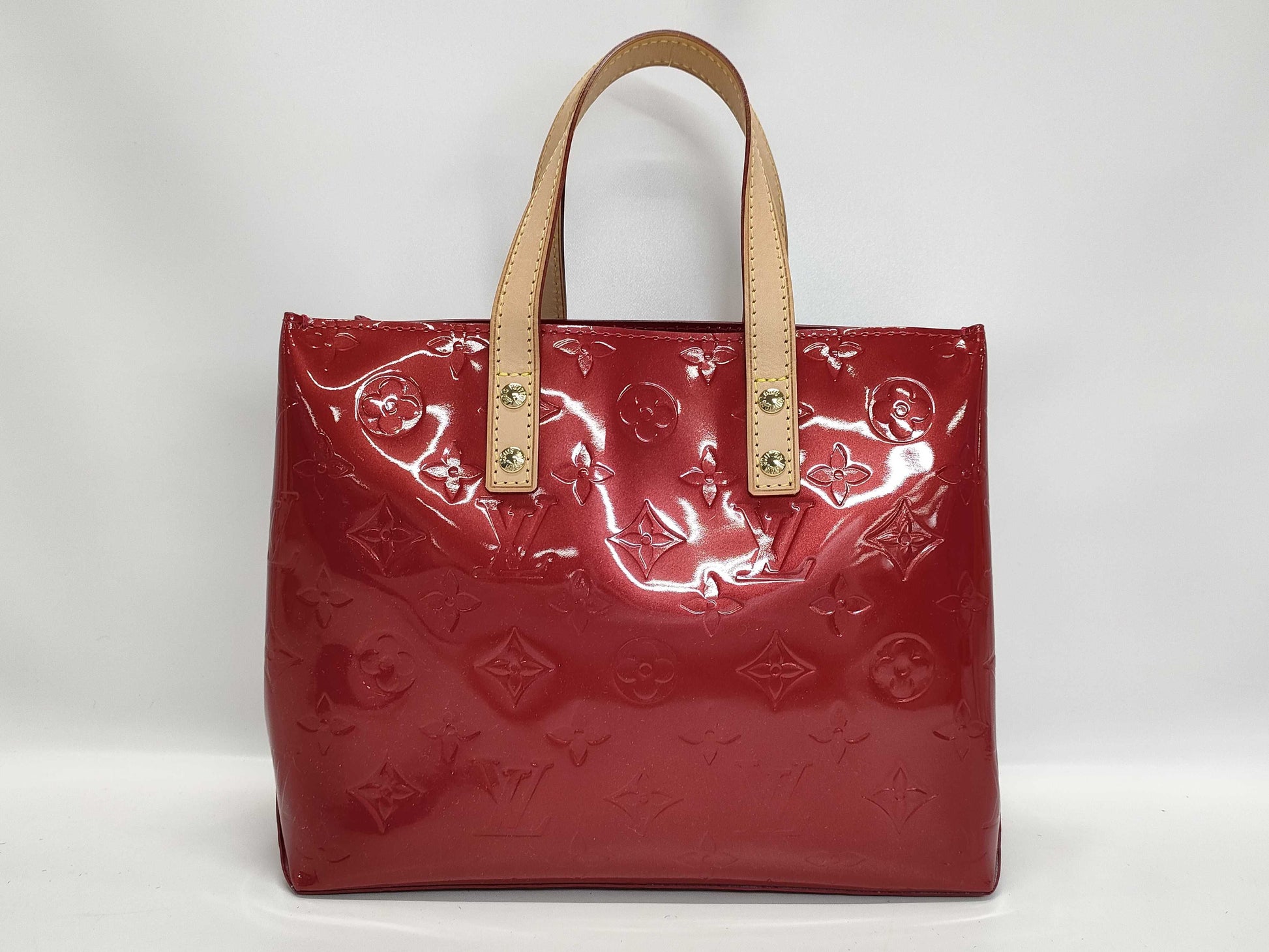 LOUIS VUITTON Vernis Reed PM Handbag