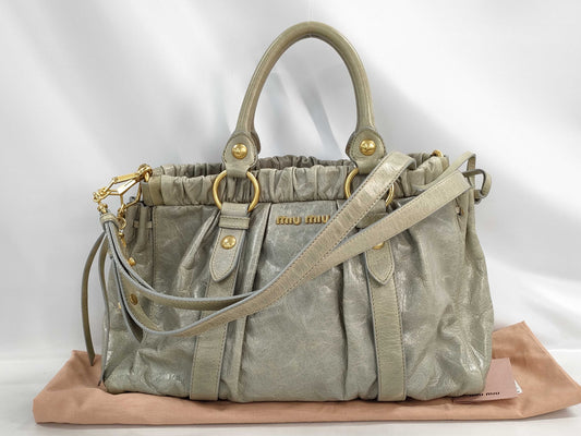 Miu Miu Vitello 2-Way Tote Bag