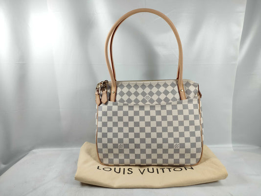 LOUIS VUITTON Damier Azur N41176 Figeri PM Shoulder Bag