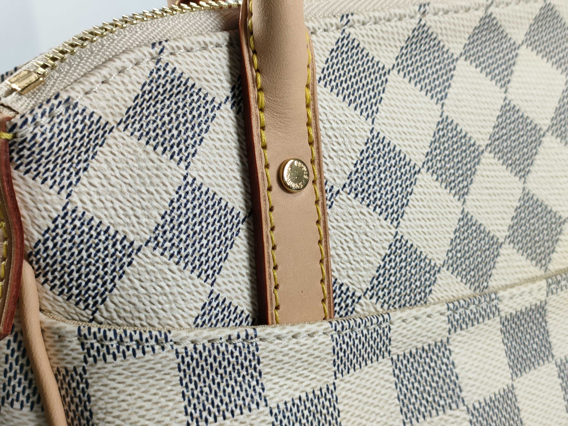 LOUIS VUITTON Damier Azur N41176 Figeri PM Shoulder Bag