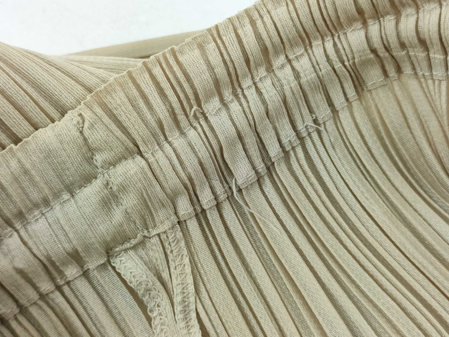 ISSEY MIYAKE Pants Pleats Please Beige Pants