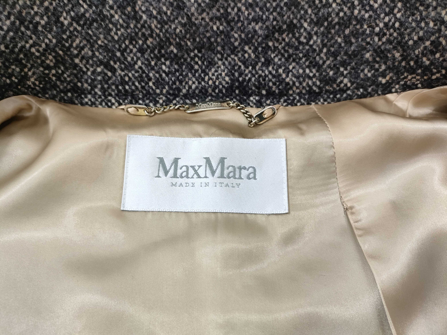 MaxMara/White Tag/Wool Stand Collar Long Coat