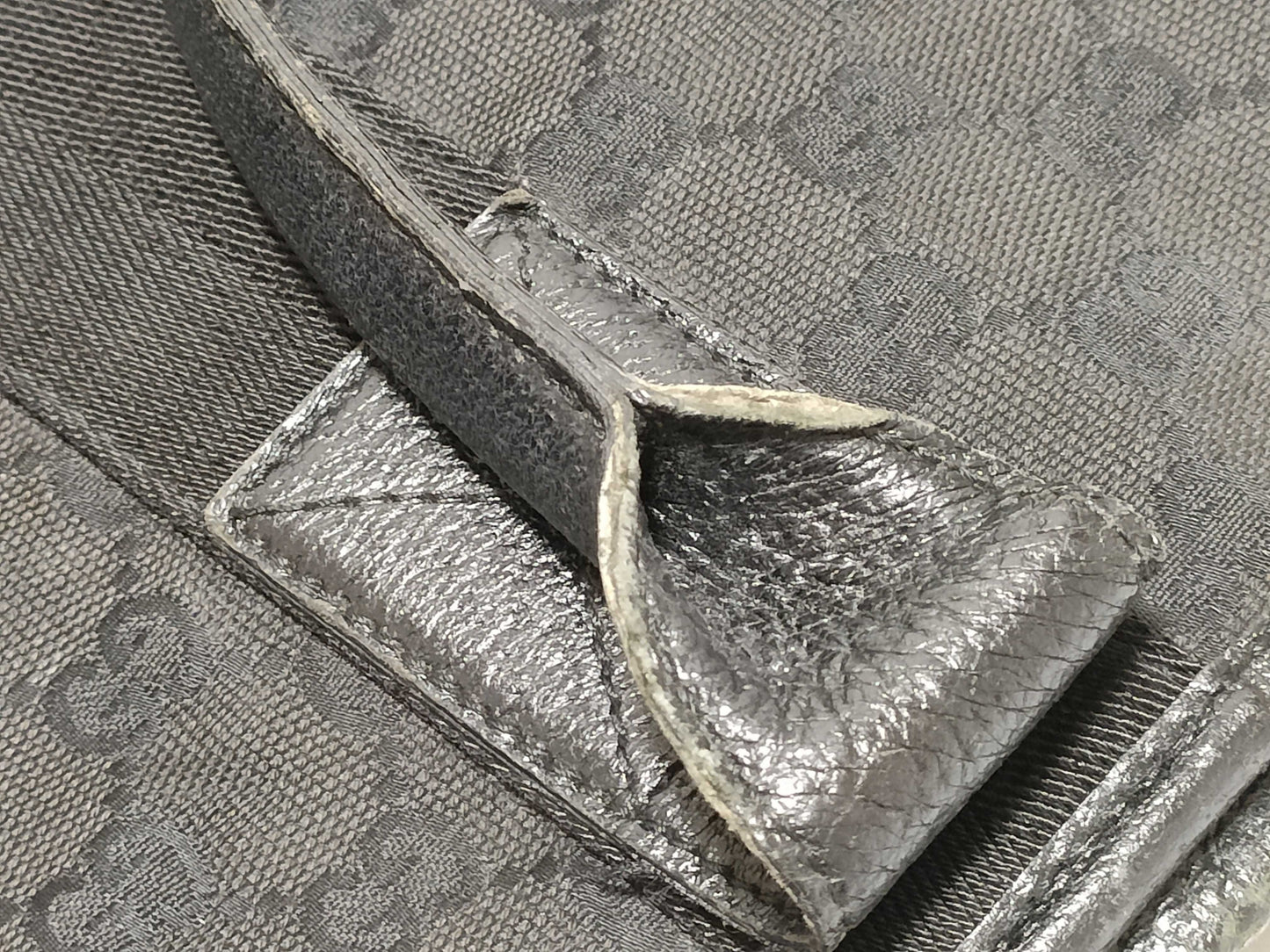 GUCCI GG Canvas 002 1121 2123/115517 214397 Tote Bag Black *2 Tote Bags