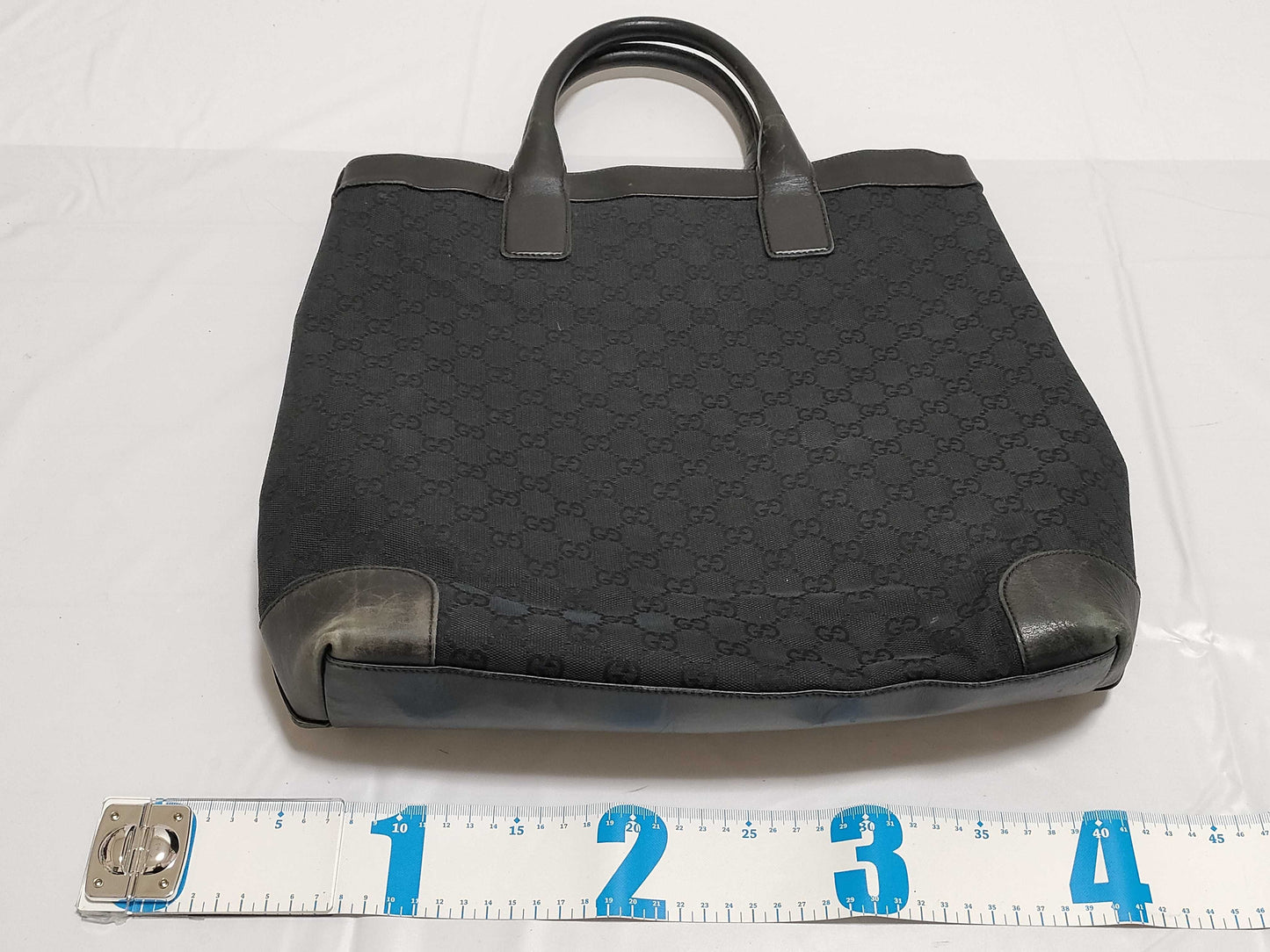 GUCCI GG Canvas 002 1121 2123/115517 214397 Tote Bag Black *2 Tote Bags
