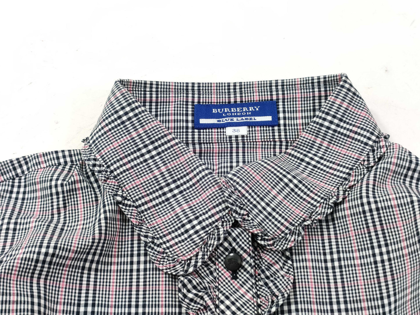 BURBERRY Blue Label Check Frill Shirt