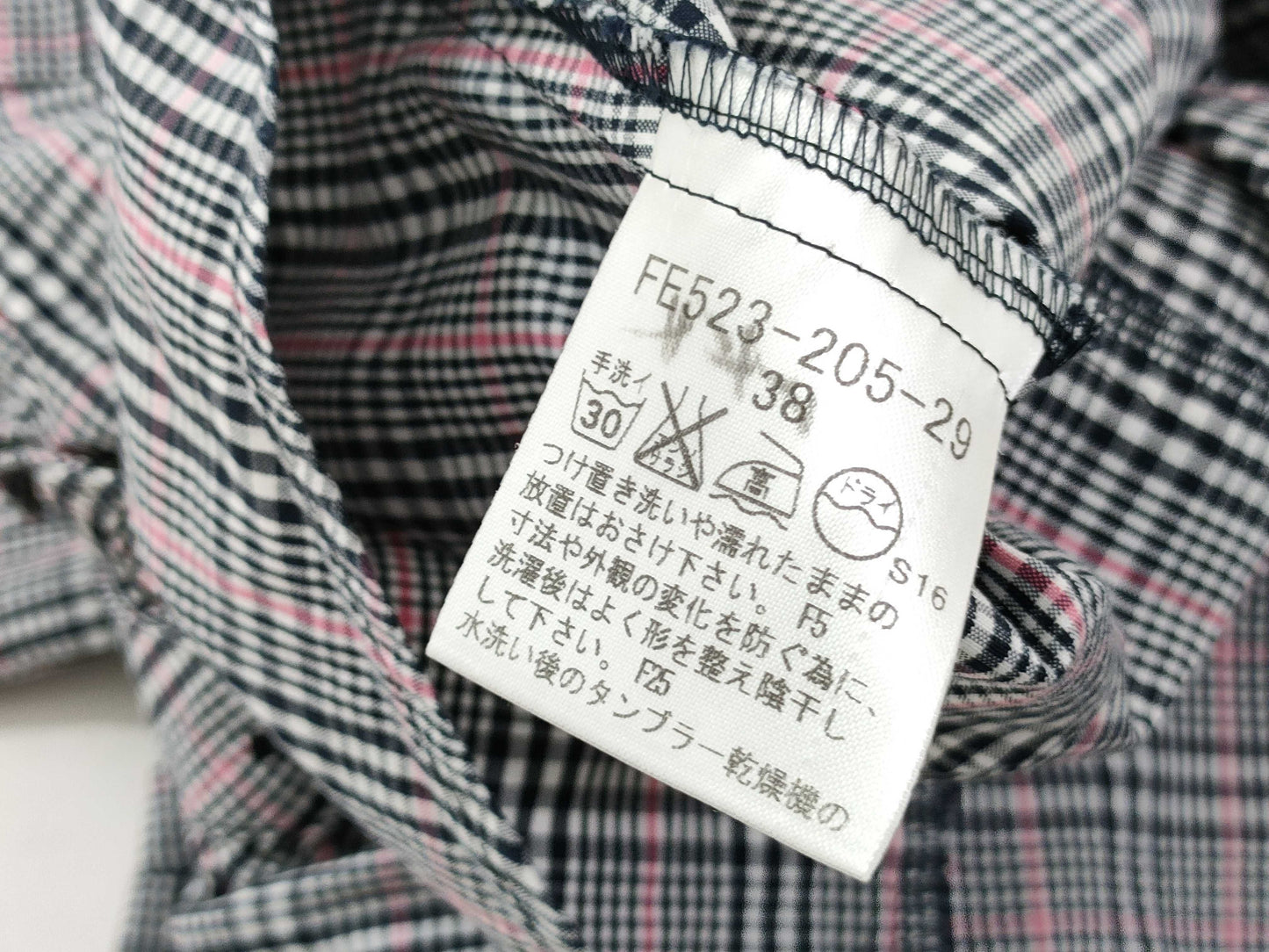 BURBERRY Blue Label Check Frill Shirt