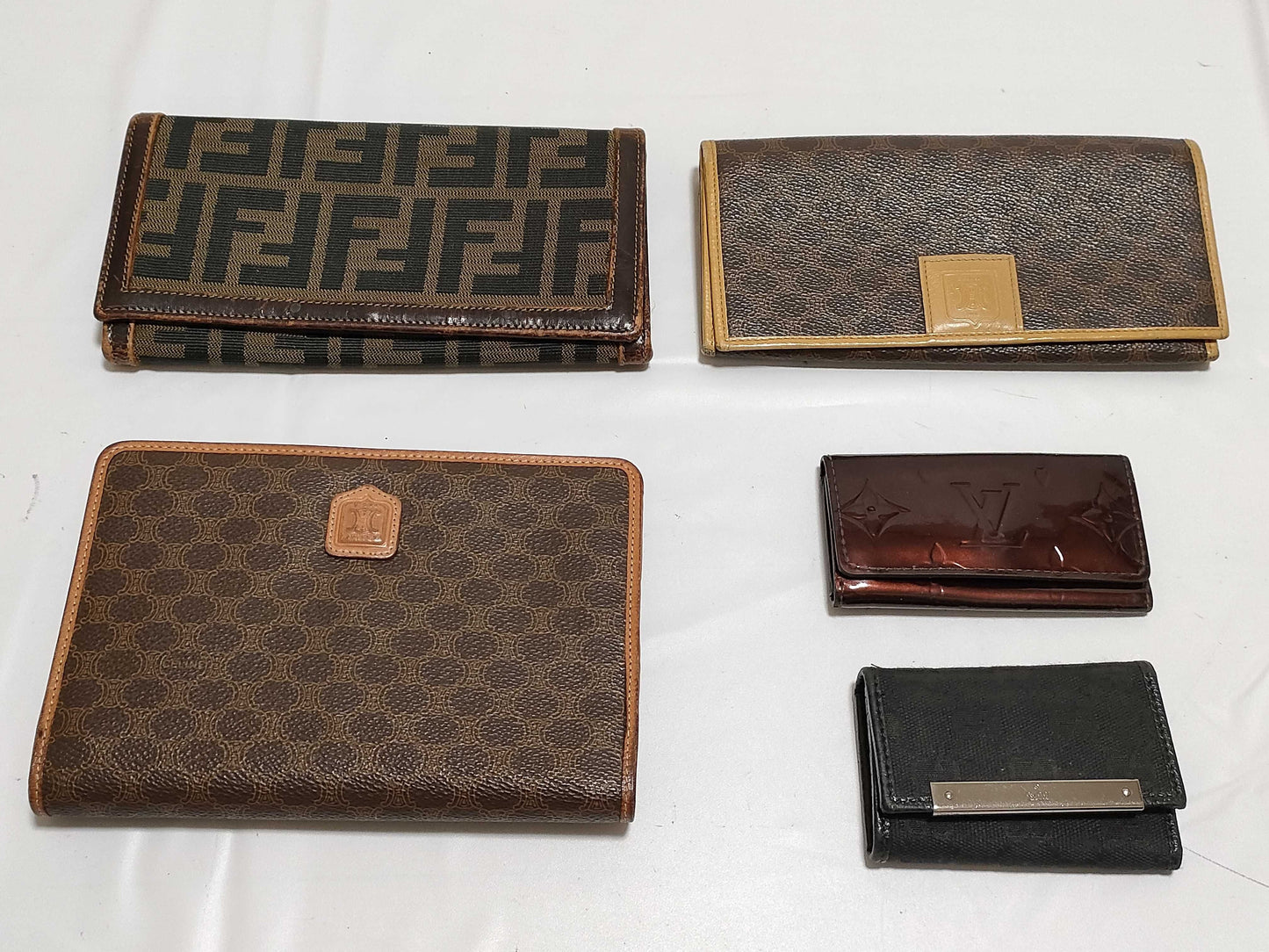 FENDI Zucca pattern Zucca Selleria/Louis Vuitton/Gucci etc. Wallet/Key case 5-piece set