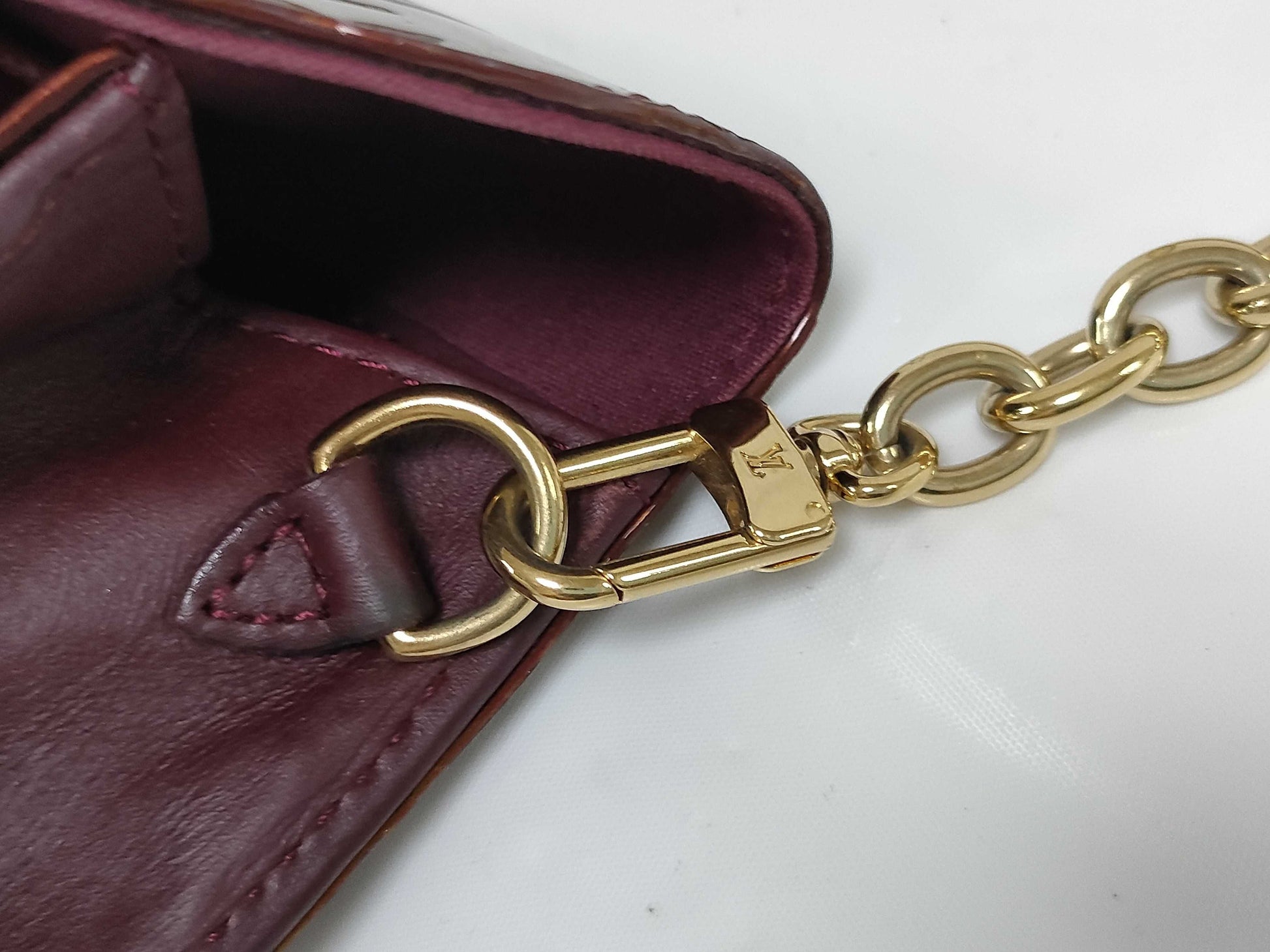 LOUIS VUITTON Vernis Sunset Boulevard M91679 Shoulder Bag