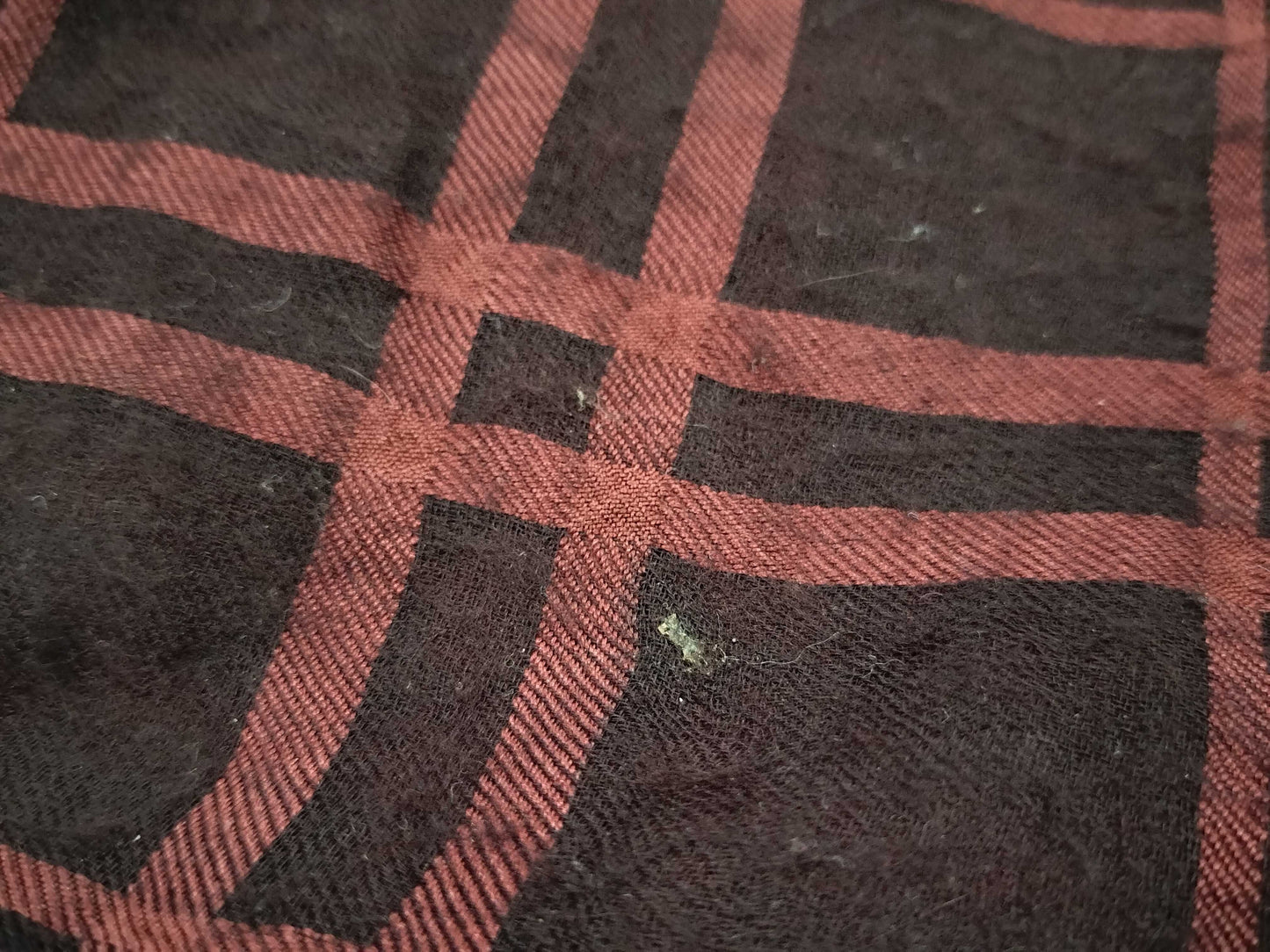 HERMES Carre Carre Jean Check Pattern Other Apparel