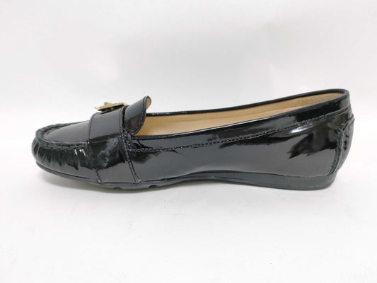 Cole Haan Enamel Gold Hardware Loafer Pumps